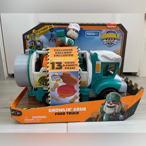 Spin Master Other - Paw Patrol Rubble & Crew, Growlin' Grub Food Truck Vehicle
